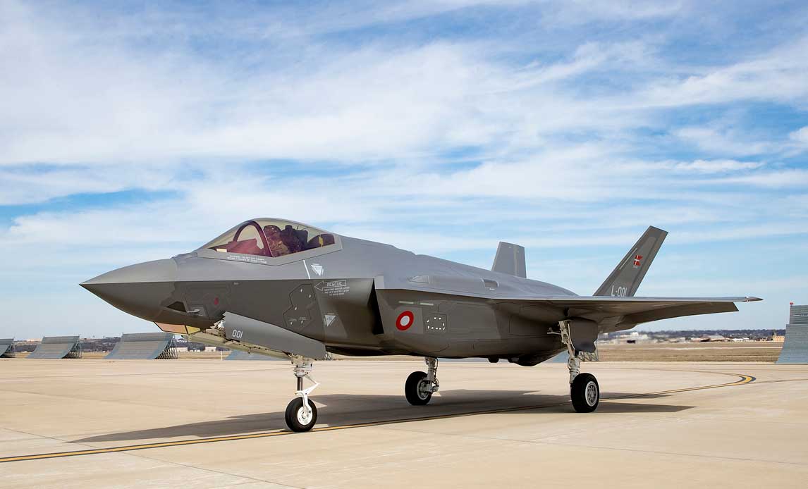 F-35 efter endt flyvetur