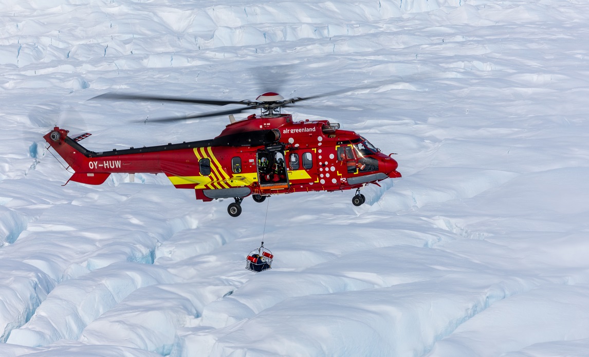 Billede taget af Ned Dawson, Air Greenland