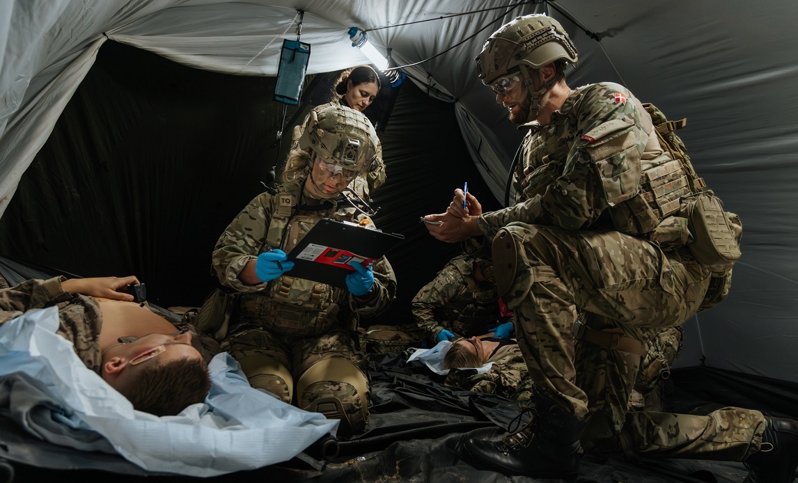 Et antal telte er anskaffet til sanitetsenheder ved 1. Brigade og 1. Logistikbataljon, til brug ved behandling af sårede.