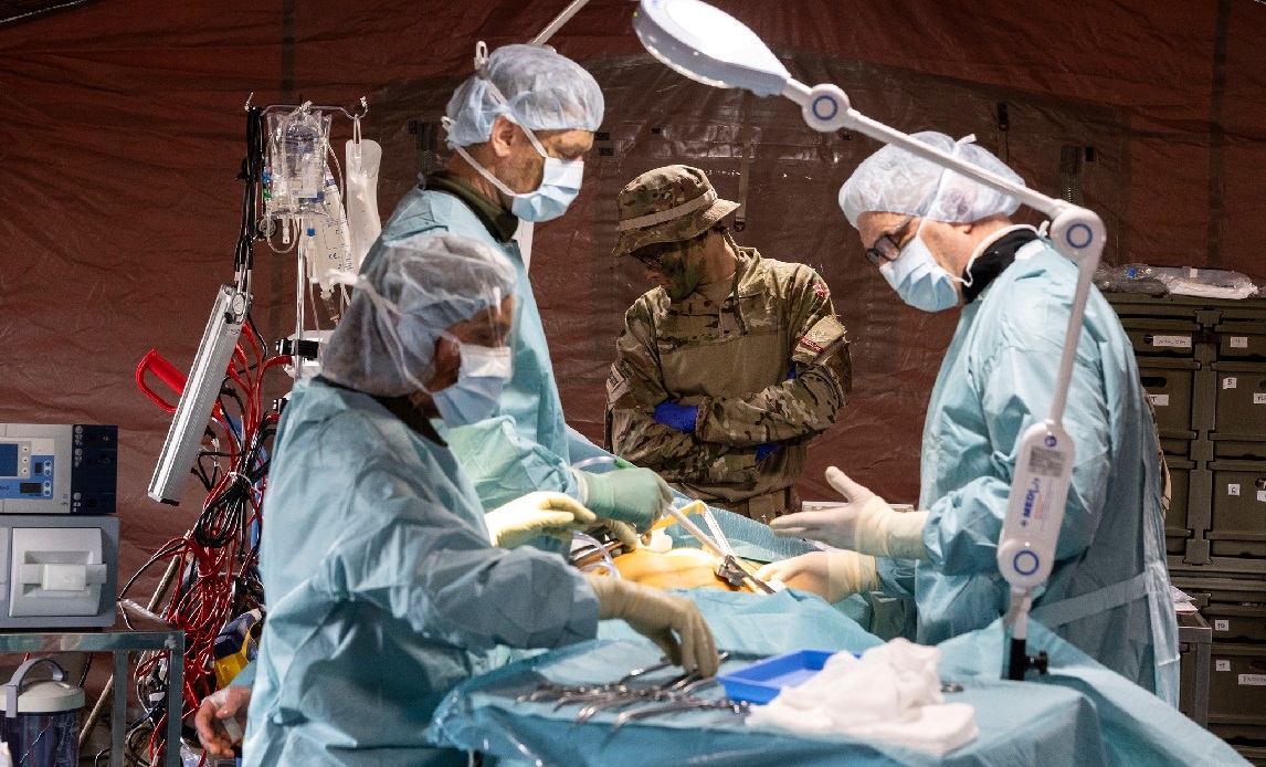 Et antal telte er anskaffet til sanitetsenheder ved 1. Brigade og 1. Logistikbataljon, til brug ved behandling af sårede.