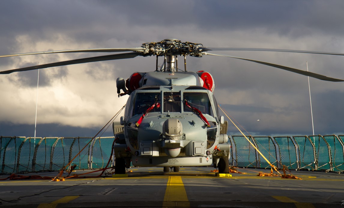 Seahawk MH-60R maritim helikopter SHOL-testet