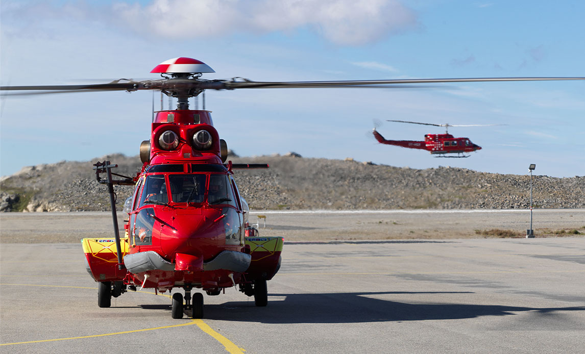 Air Greenland helikopter til SAR opgaver