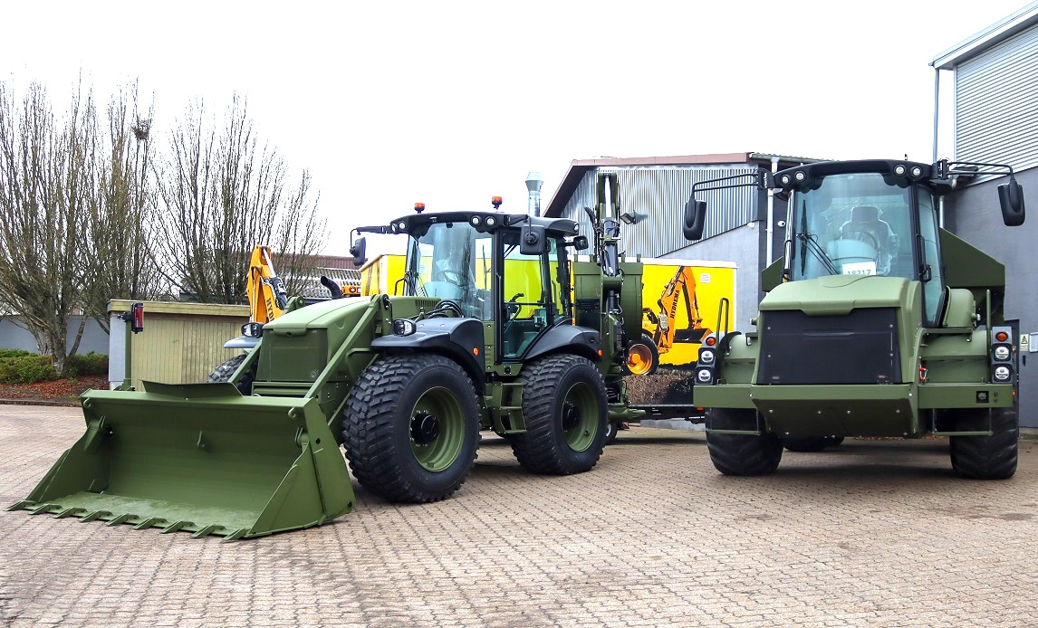 Nye entreprenørmaskiner til Forsvaret.